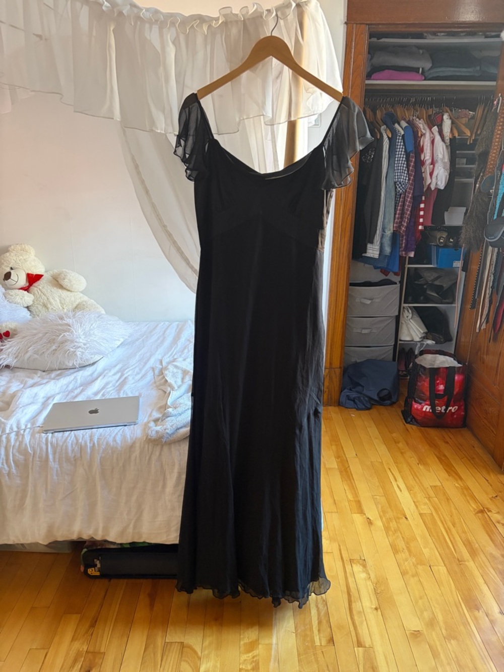 Jacob Black Dress with Logo Tag